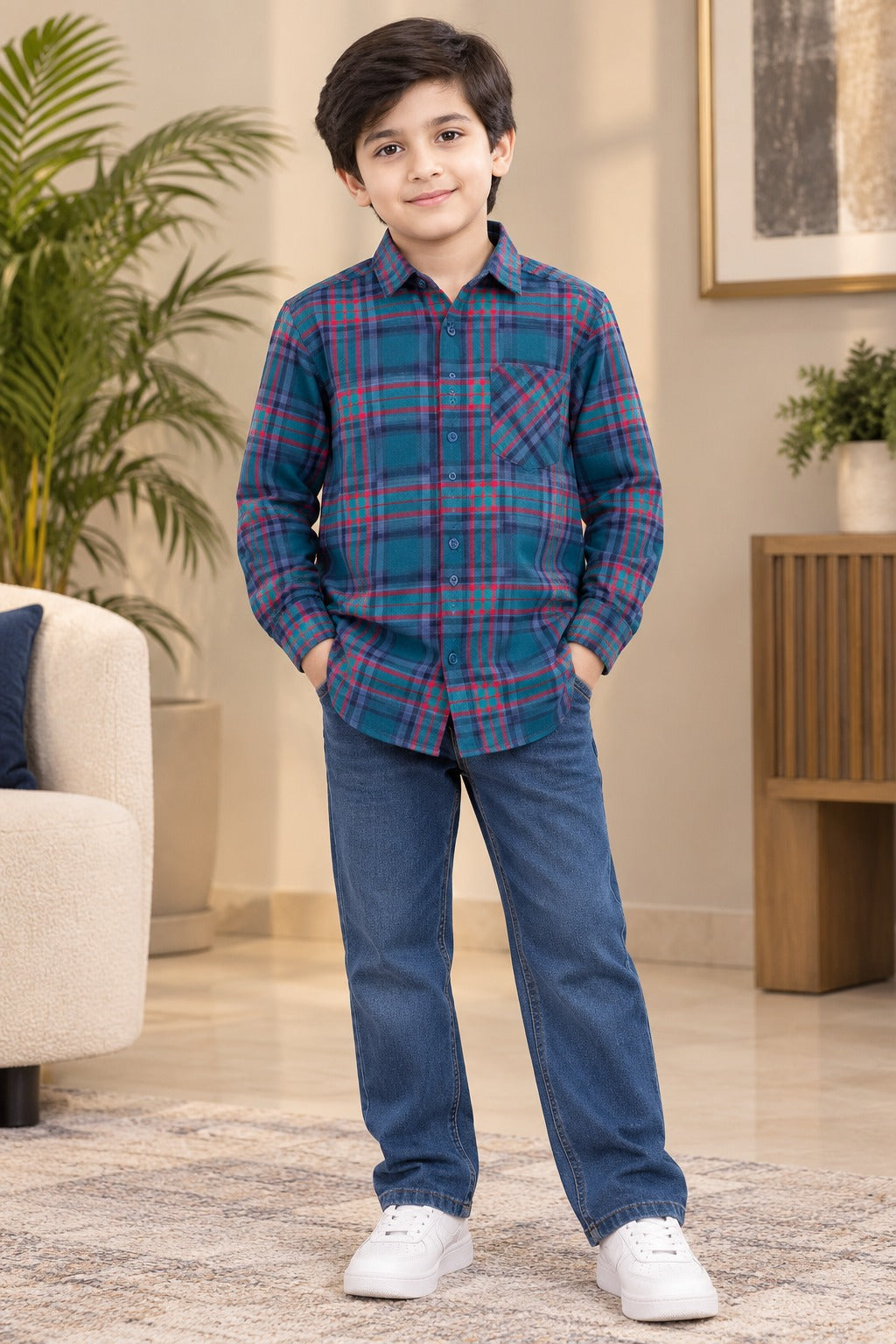 LM CHECK CASUAL SHIRT