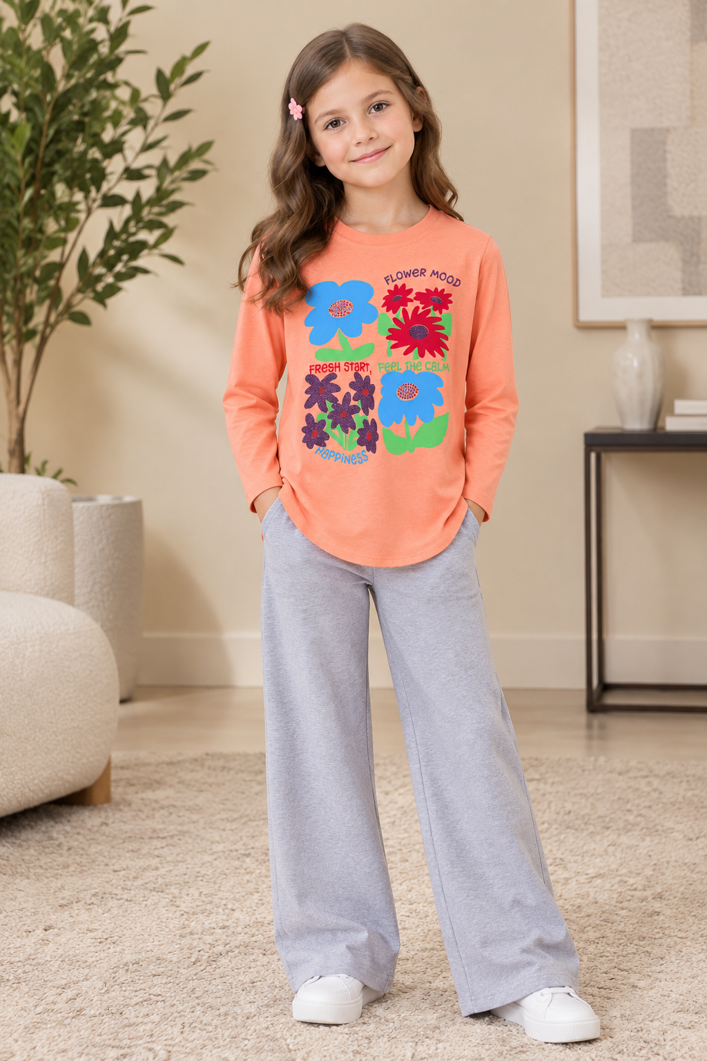 LJ GIRLS FULL SLEEVE TEE SHIRT