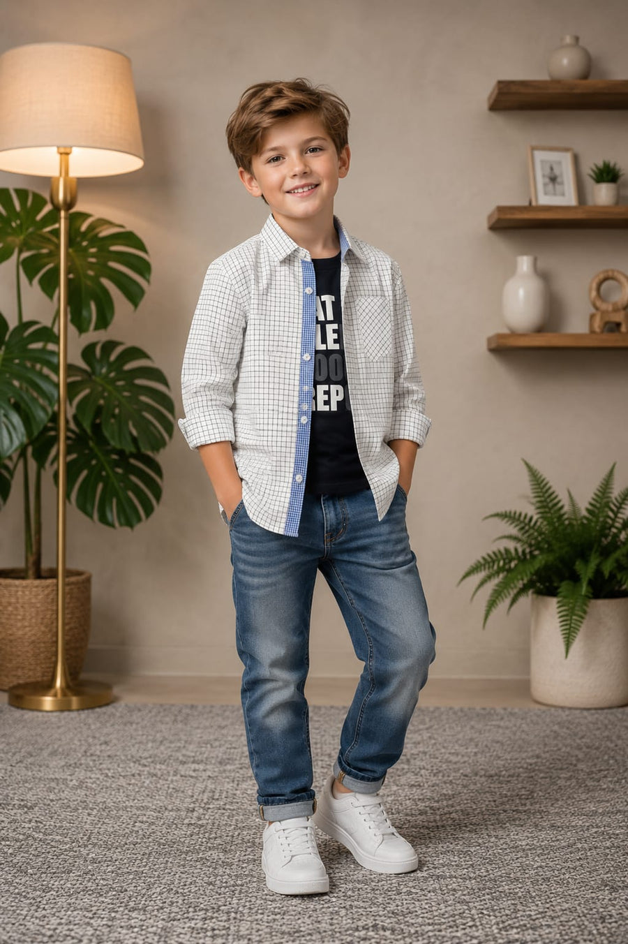 BOYS DOUBLE CASUAL SHIRTS