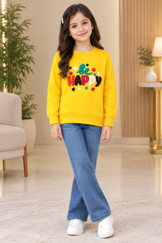 MM YELLOW GIRLS SWEAT SHIRT