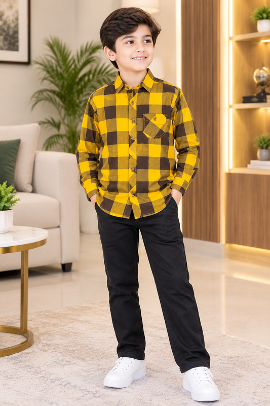 LM CHECK SINGLE CASUAL SHIRT
