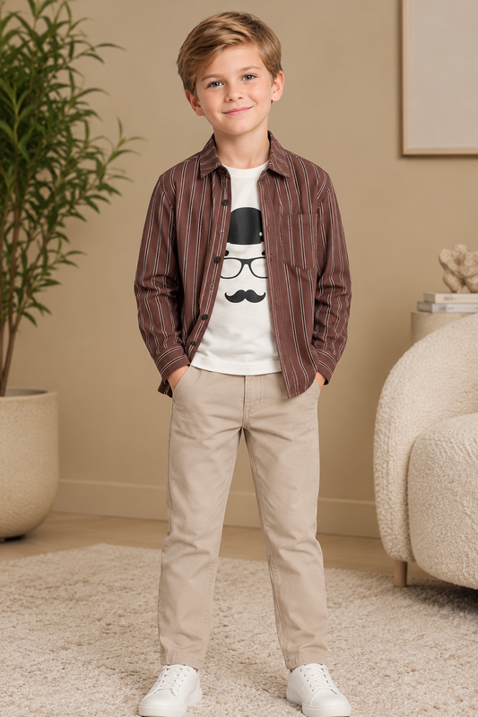 CHARKHA BOYS DOUBLE SHIRT