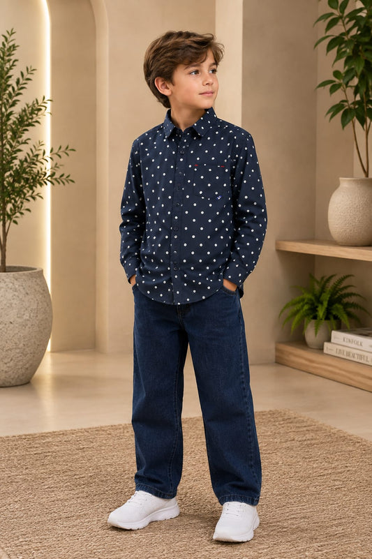 LITTLE MASTER BOYS SINGLE CASUAL SHIRT
